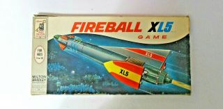 Vintage 1964 Fireball Xl5 Rocket Ship Space Board Game Milton Bradley 4422