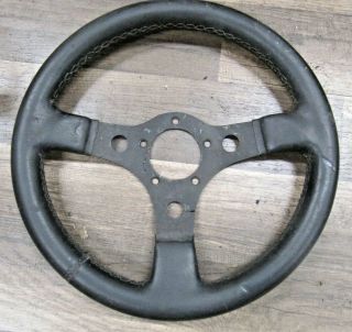13 " Vintage 3 Spoke Black Grant Gt Steering Wheel: