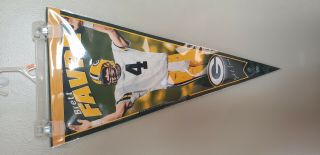 Green Bay Packers Brett Favre Vintage Felt Pennant With Holder 11022019