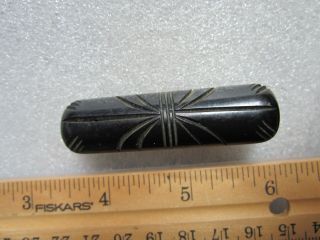 Vintage Black Bakelite Hand Carved Spider Pin Brooch