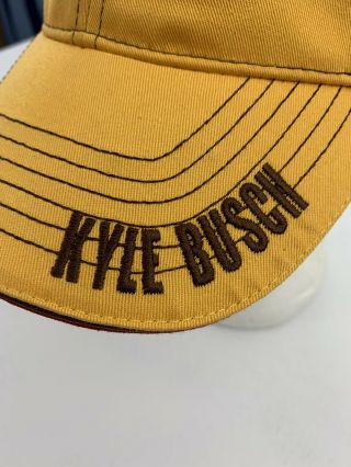 Chase Authentics Kyle Busch M&M ' s Racing Joe Gibbs Toyota Pit Hat Cap Yellow 2