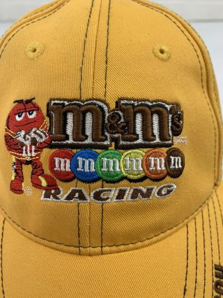 Chase Authentics Kyle Busch M&M ' s Racing Joe Gibbs Toyota Pit Hat Cap Yellow 3