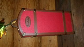 Vintage Betsy Mccall Doll Wardrobe Case,  16 " Tall,  Red.