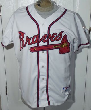 Dale Murphy Atlanta Braves Game Issued 3 Jersey White Russell Athletic