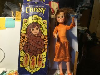 Vintage Chrissy Doll,  Dress,  Panties And Shoes From 1971