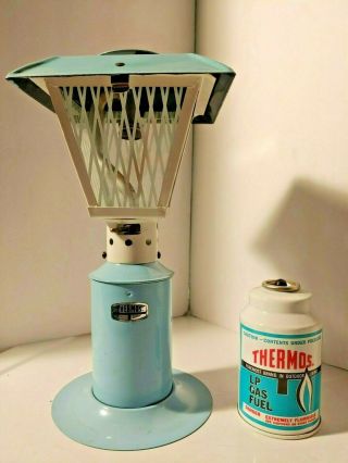 Vintage Thermos Patio Lantern No 8352,  Blue & White