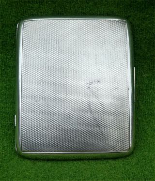 Slim,  Weighty Art Deco Silver Cigarette Case By Dunhill - B 