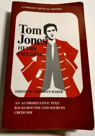 Tom Jones By Henry Fielding Norton Critical Edition 1973 Vintage Paperback