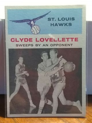 1961 - 62 Fleer Nba Basketball Vintage Set Break 58 Clyde Lovellette Rare Psa ?