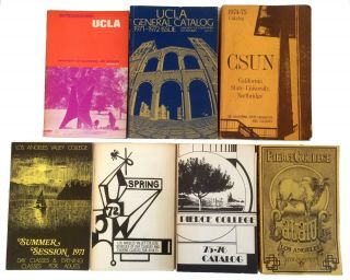 7 Vintage 1970s University College Catalogs Los Angeles Valley Pierce Csun Ucla