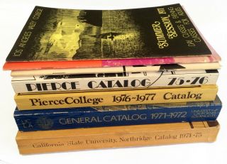 7 Vintage 1970s University College Catalogs Los Angeles Valley Pierce CSUN UCLA 2