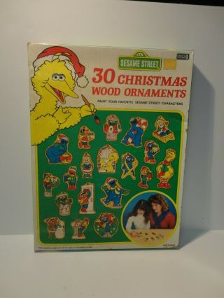Vintage1989 Sesame Street Muppets Characters 30 Paintable Christmas Ornaments