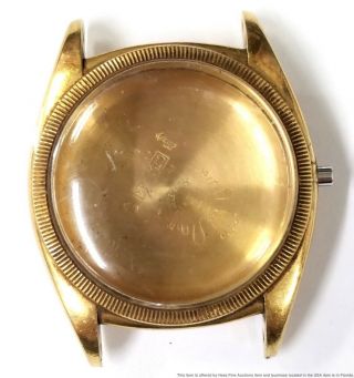 Scarce 6105 18k Gold Rolex Big Bubbleback 1970s Watch Case To Restore