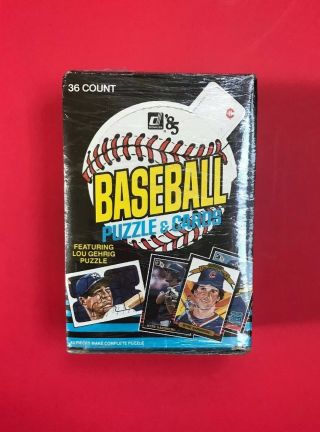 1985 Donruss Baseball Wax Card Box 36 Packs