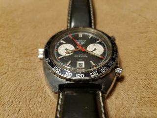 Vintage Heuer Autavia Chronograph Wristwatch w/Original Box 3