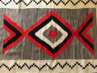Vintage Native Navajo Indian 1889 Ganado Rug Old Woven Blanket Southwest Antique