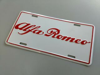Vintage Alfa Romeo Vanity Plate