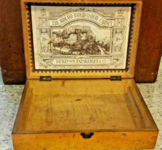 Antique Mauchline Ware Sewing Box - Burns 