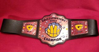 Memphis Grizzlies Nba Grizzlyweight Wrestling World Championship Belt