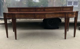 Antique Federal Sideboard Serpentine Front Monumental 18th Century