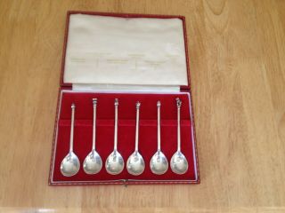 Vintage S.  J.  Rose & Son Silver Seal Top Spoons