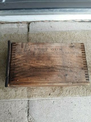 Antique Winchester Haven Conn.  Cartridge Wood Ammo Crate Box Dovetail