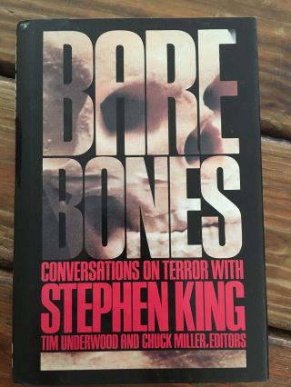 Bare Bones: Conversations With Stephen King 1st Hc 1988 Underwood & Miller