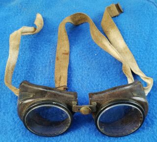 Vintage Coverglas Safety Goggles Glasses Steampunk Bakelite American Optical
