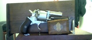 Antique British Bulldog Revolver Parts.  Cut Frame Display&parts Only