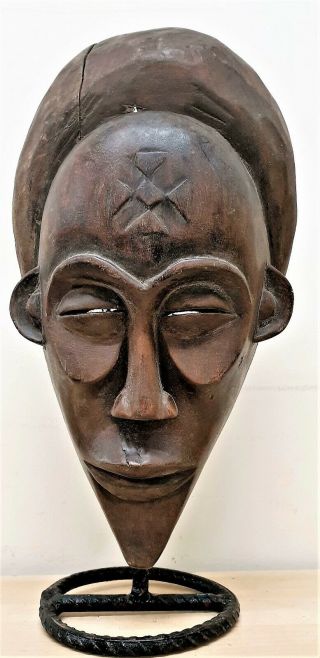 Old Tribal Chokwe Mask Angola Africa Fes - Gb428