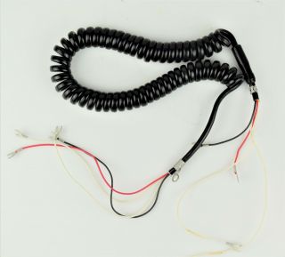 Vintage Restored Black Hardwired Handset Cord For 500 / 554 - Sku - 22010
