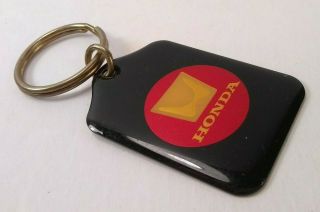 Vintage Nos Honda Old School Logo Keychain Fob Keyring B - E Industries Usa Made