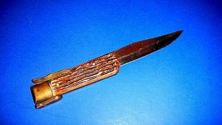 Vintage 12 " Folding Thumb - Lock Hunting Knife