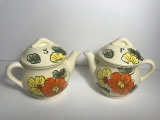 Vintage Mini Teapot Salt And Pepper Shakers Made In Japan