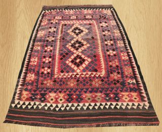 Authentic Hand Knotted Vintage Afghan Taimani Balouch Wool Kilim Area Rug 6 X 4