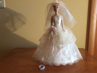 Vintage 1959 Porcelain Wedding Party Barbie Doll