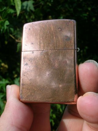Vintage 03 Solid Copper Zippo Cigarette Lighter