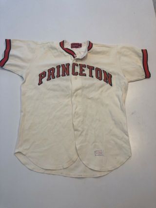 Game Worn Princeton Tigers Speedline Baseball Jersey Size 40 18