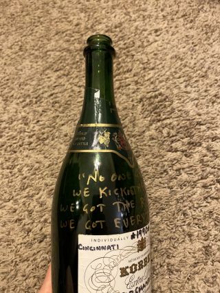 1990 World Series Cincinnati Reds Chris Sabo Game Worn Champagne Bottle 2