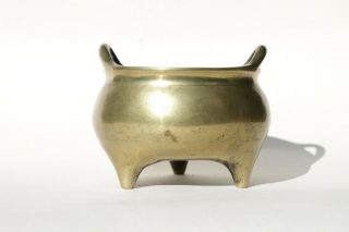 Antique Chinese 19th Century Bronze Censer Incense Burner with Xuande Mark 3