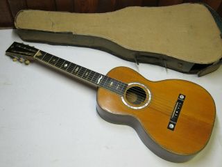 Rare Antique 1897 Washburn Model 156 Brazilian Rosewood Parlor Guitar X Braced