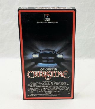 Christine Columbia Pictures Vhs Video John Carpenter Stephen King Vtg 1984