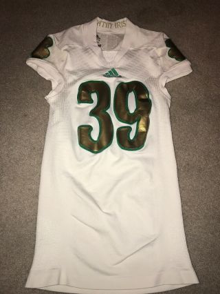 Adidas 2013 Team Issued Notre Dame Football Shamrock Series Jersey 39