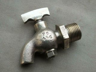 Small Vintage Brass Barrel Tap Drain Tap Stationary Engine Tap Steam Engine Tap