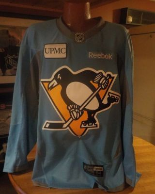 Game Game Issued Pittsburgh Penguins Authentic Practice Jersey Blue 2xl 54