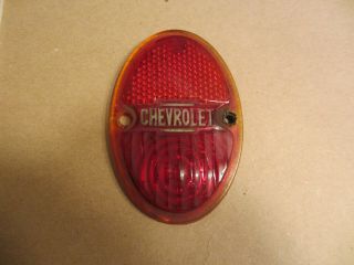 Vintage Antique 1930s Chevrolet Chevy Car Truck Rear Light Real Red Glass Lens
