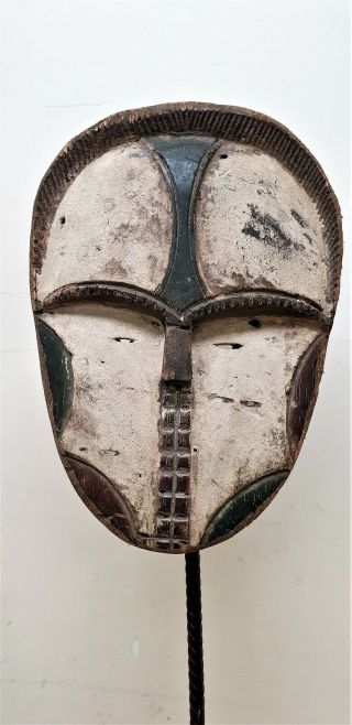 Old Tribal Kwele Mask Gabon Africa Fes Gb 0254