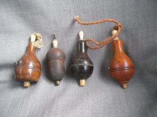 Antique Wooden Electric Light Switch - 4pc.