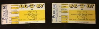 1996/87 La Kings Hockey Ticket Stubs (2)