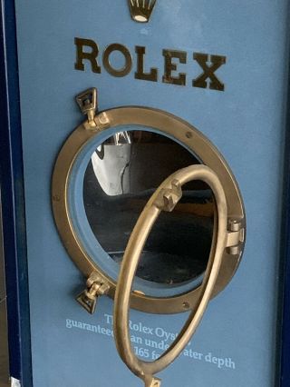 Rare Vintage Rolex Dealer Store Window Display For Vintage Submariner 3